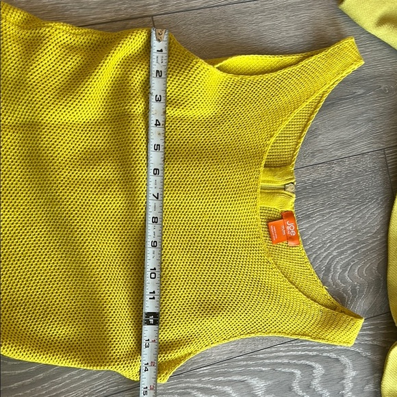 Yellow Blazer and Peplum Top Set - Picture 2 of 13